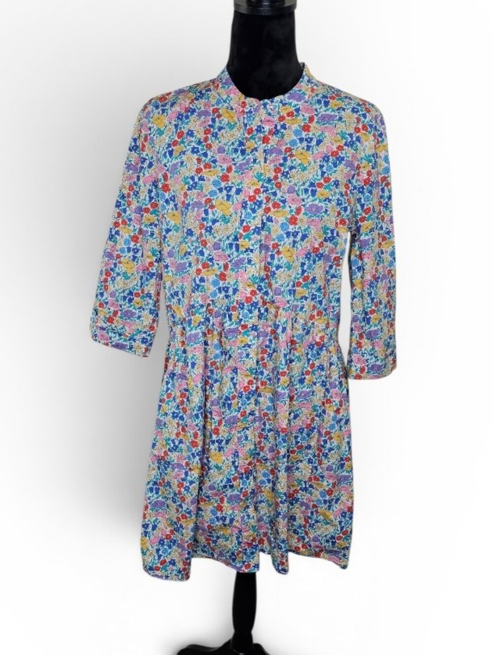 Liberty London Made With Liberty Fabric Floral Long Sleeve Dress Medium